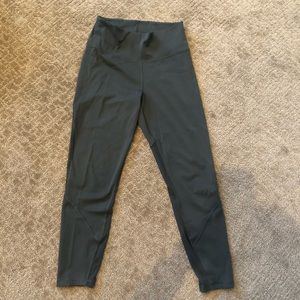 Olive green high-waisted Lululemon leggings
